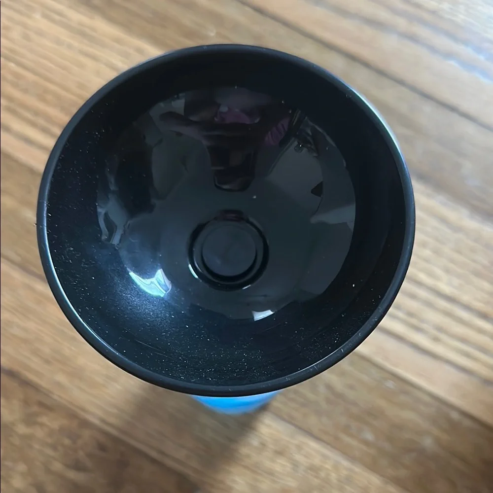 Blue Dog Water Bottle with Black Bowl